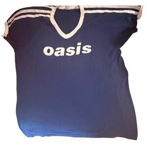 Authentic Vintage Soccer-Style 90s OASIS Ringer tee sz XL